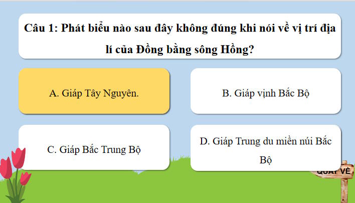 Trò chơi khởi động Địa lí 9 Bài 12