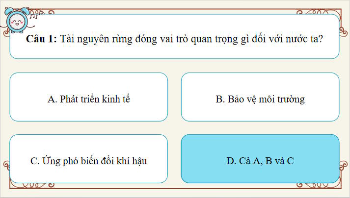 Trò chơi khởi động Địa lí 9 Bài 5