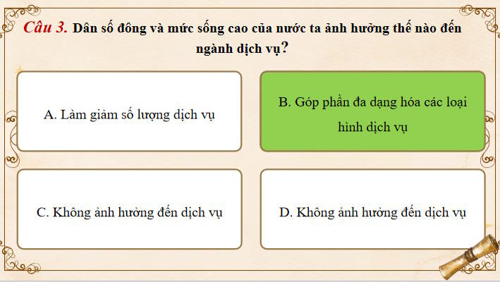 Trò chơi khởi động Địa lí 9 Bài 9