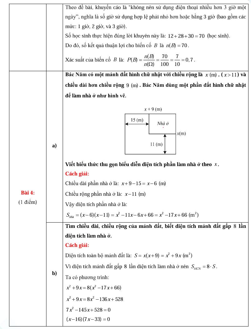 Đáp án đề thi vào lớp 10 môn Toán TP HCM 2026