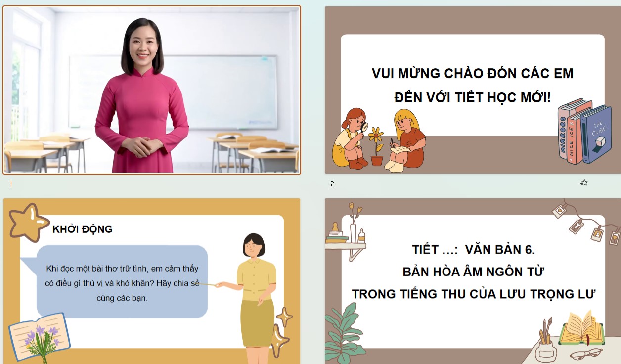 Bài giảng Ngữ Văn 10 KNTT Bài 2: Bản hòa âm ngôn từ trong Tiếng thu của Lưu Trọng Lư