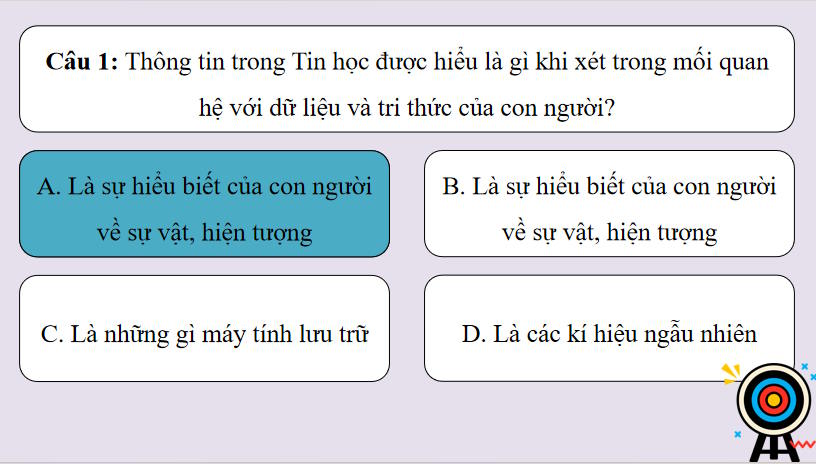 Game khởi động Tin học 10 Bài 1