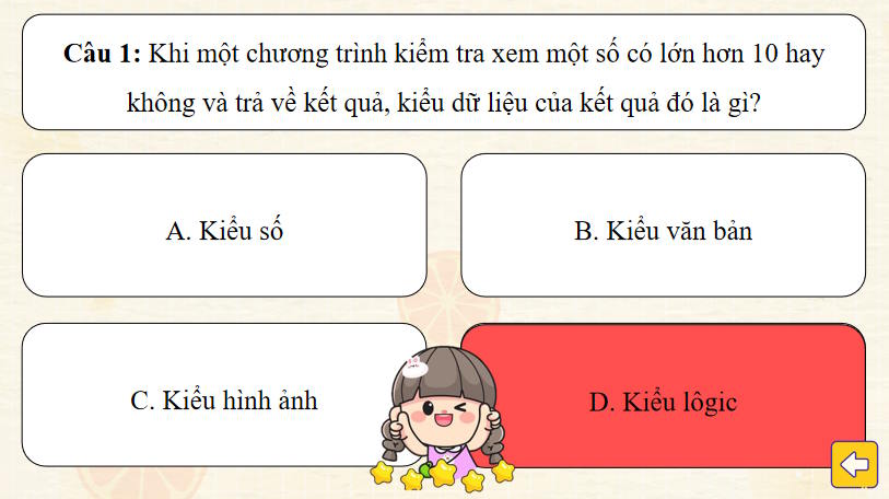 Game khởi động Tin học 10 Bài 5