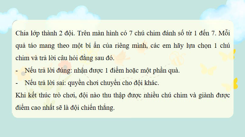 Game khởi động Tin học 10 Bài 7
