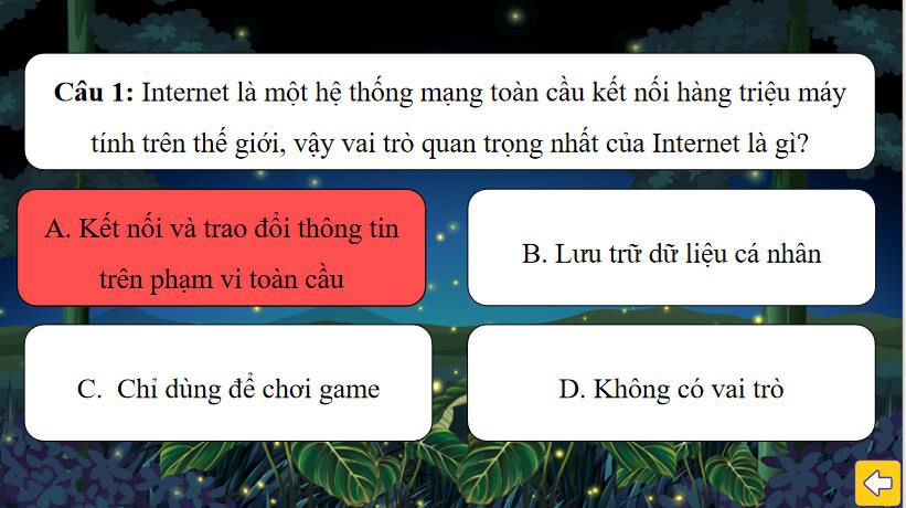 Game khởi động Tin học 10 Bài 8