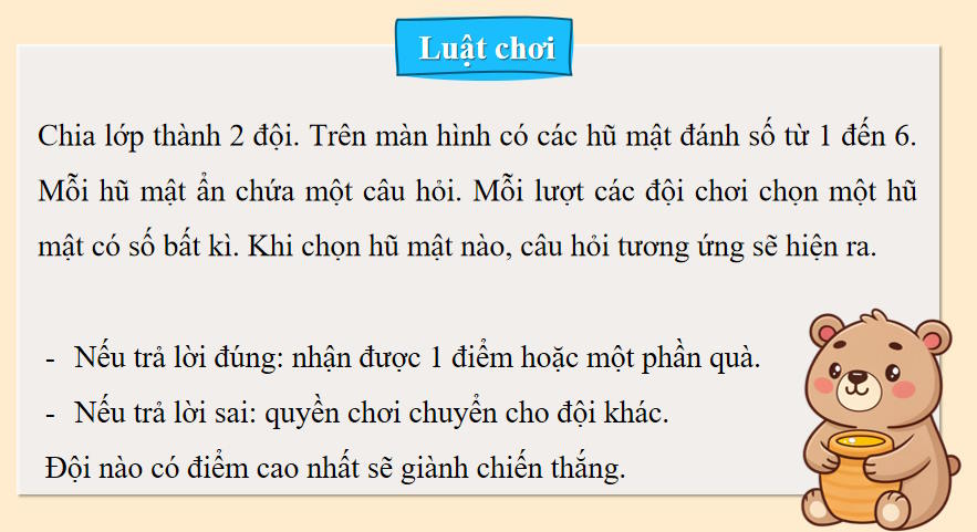 Trò chơi khởi động Toán 8 Bài 15