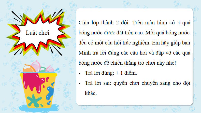 Trò chơi khởi động Toán 8 Bài 16