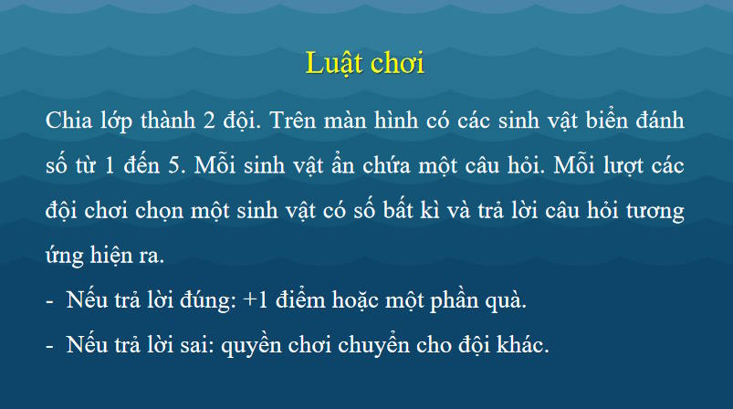 Trò chơi khởi động Toán 8 Bài 18