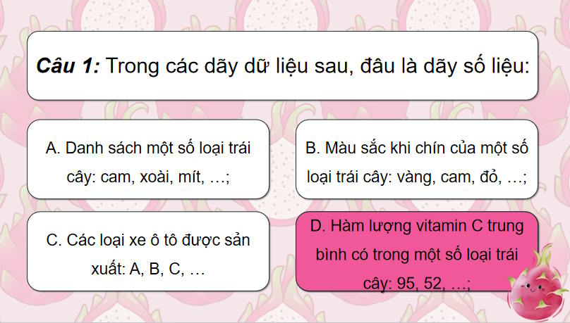 Game khởi động Toán 8 Luyện tập chung trang 106