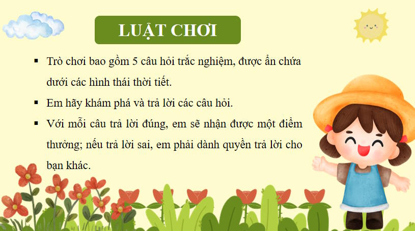 Trò chơi khởi động Tin học 10 Bài 27