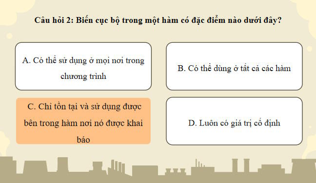 Trò chơi khởi động Tin học 10 Bài 28