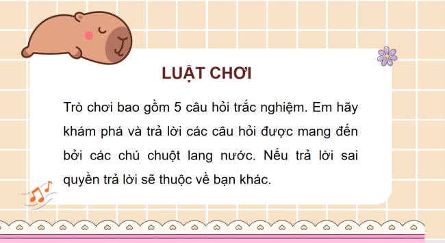 Game khởi động Lịch sử 6 Bài 12