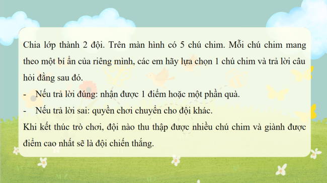 Game khởi động Lịch sử 6 Bài 14