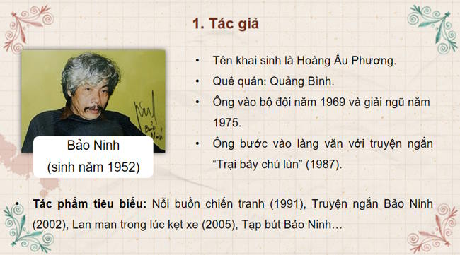 Ngữ văn 12 Bài 1: Nỗi buồn chiến tranh