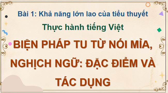 Ngữ văn 12 Bài 1: Thực hành tiếng Việt