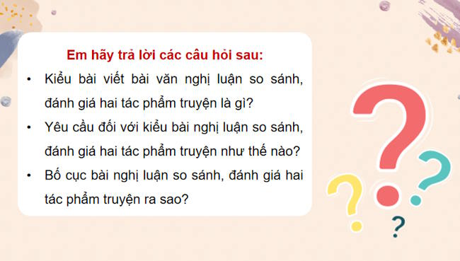 Ngữ văn 12 Bài 1: Viết bài văn nghị luận so sánh đánh giá hai tác phẩm truyện