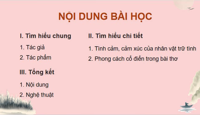 Ngữ văn 12 Bài 2: Cảm hoài