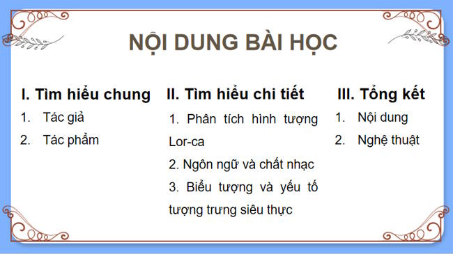 Ngữ văn 12 Bài 2: Đàn ghi ta của Lor-ca