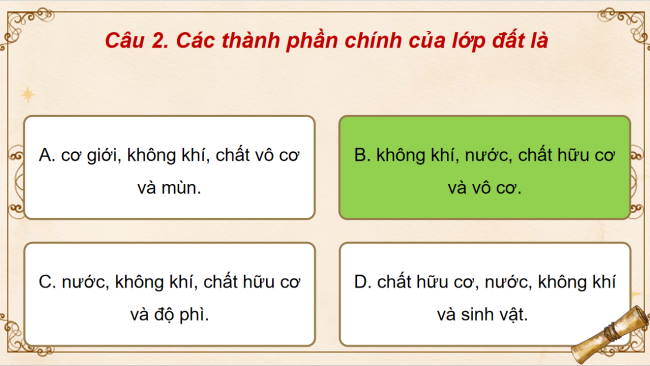 Game khởi động Lịch sử 6 Bài 22