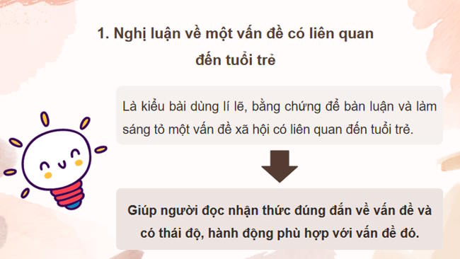 Ngữ văn 12 Bài 3: Viết văn bản nghị luận về một vấn đề liên quan đến tuổi trẻ