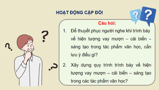 Ngữ văn 12 Bài 4: Trình bày về việc vay mượn cải biến sáng tạo trong một tác phẩm văn học