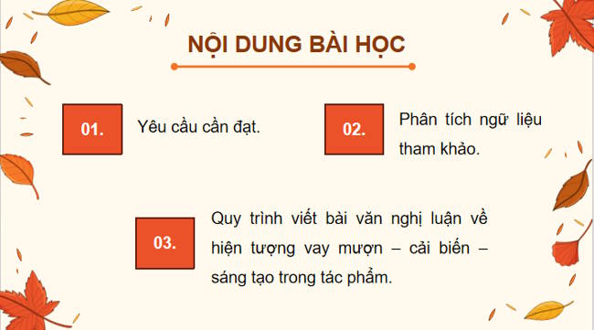 Ngữ văn 12 Bài 4: Viết bài văn nghị luận về việc vay mượn cải biến sáng tạo trong một tác phẩm văn học