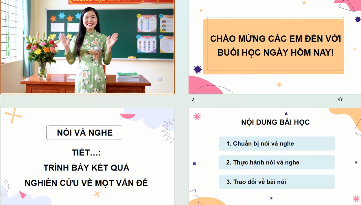 Bài giảng Ngữ Văn 10 KNTT Bài 4: Trình bày báo cáo kết quả nghiên cứu về một vấn đề