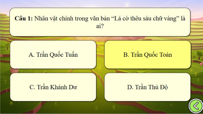 Ngữ văn 8 Bài 1: Lá cờ thêu sáu chữ vàng