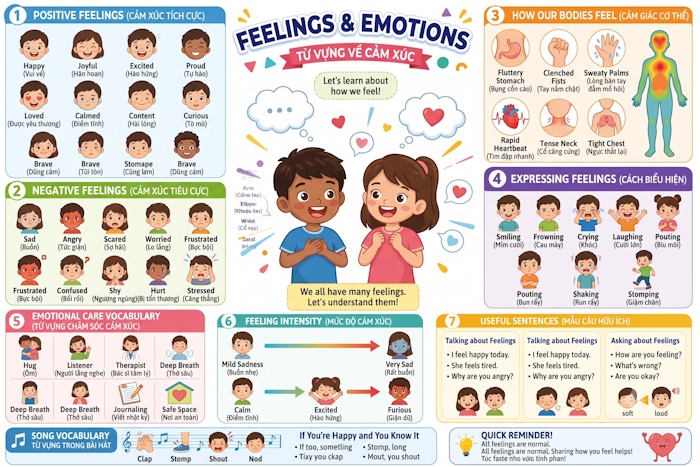Từ vựng chủ đề Feeling