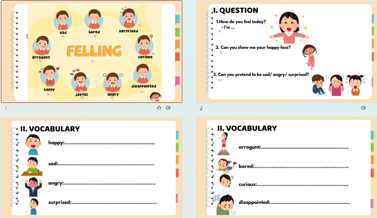 PPT Tiếng Anh theo chủ đề Feeling