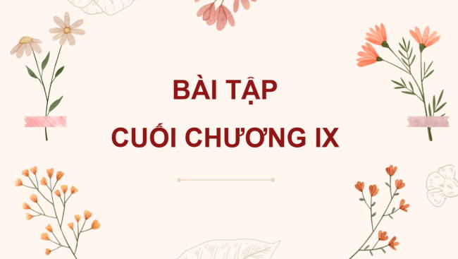 PowerPoint Toán 6 Bài tập cuối chương IX