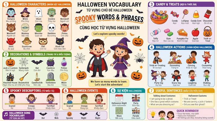 Từ vựng chủ đề Halloween