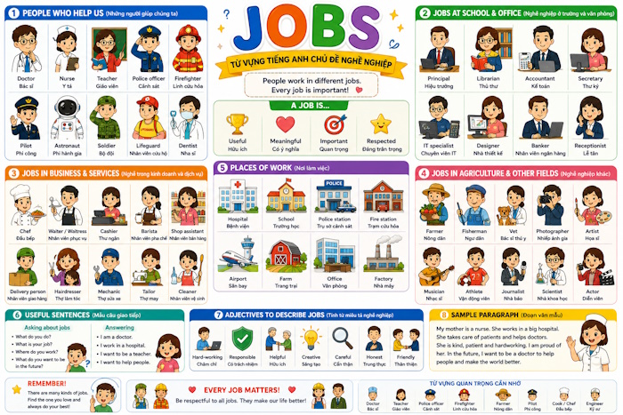 Từ vựng chủ đề Jobs