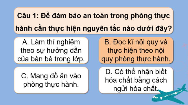 Game khởi động Khoa học tự nhiên 6 Bài 2