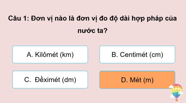 Game khởi động Khoa học tự nhiên 6 Bài 5