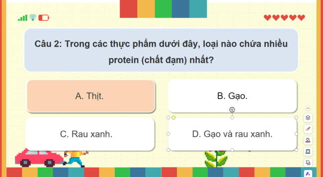 Game khởi động Khoa học tự nhiên 6 Bài 15