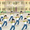 Giáo án mầm non: Bật liên tục qua 5 ô