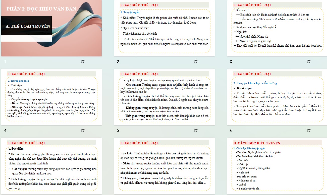 Slide ôn tập hè Ngữ văn lớp 7