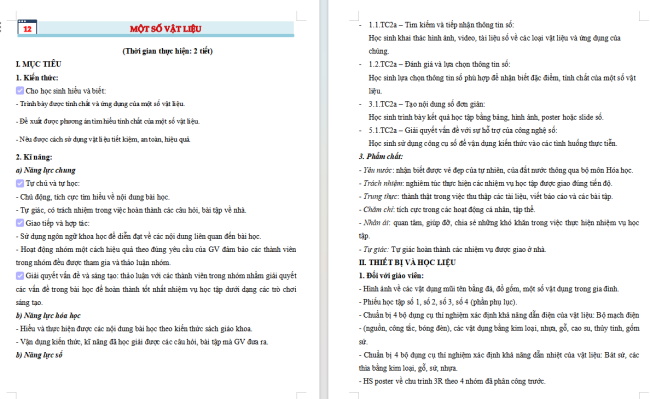 Giáo án tích hợp NLS Khoa học tự nhiên 6 Bài 12