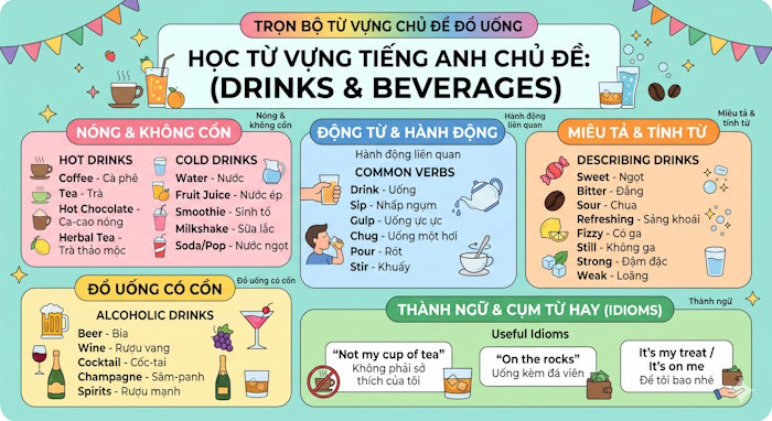 Từ vựng chủ đề Drinks