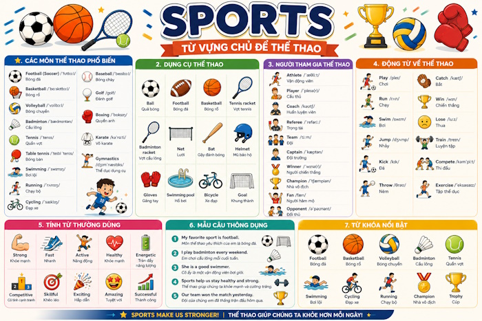 Từ vựng chủ đề Sports