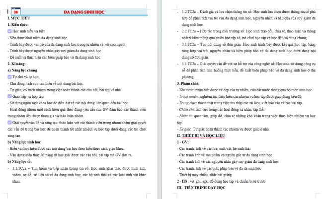 Giáo án tích hợp NLS Khoa học tự nhiên 6 Bài 38