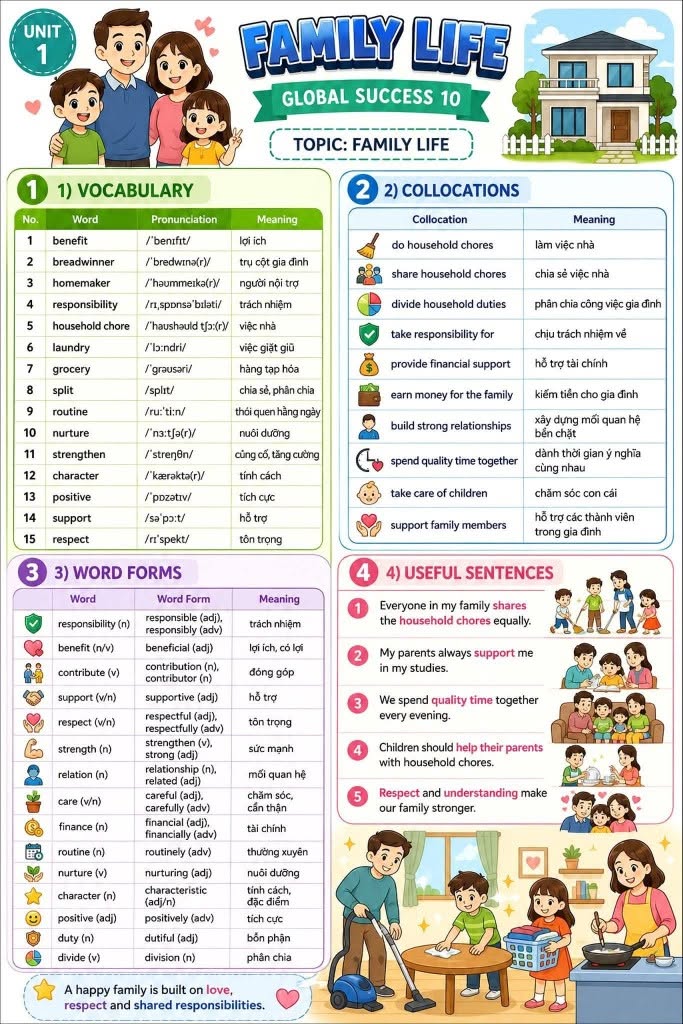 Infographic Tiếng Anh 10 Global Success
