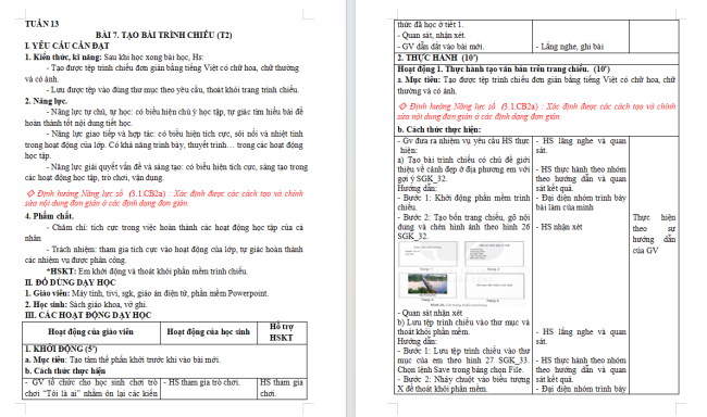 Giáo án tích hợp NLS Tin học 4 Bài 7