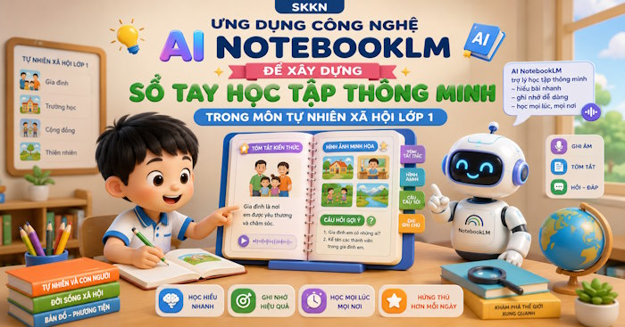 SKKN Ứng dụng công nghệ AI NotebookLM để xây dựng sổ tay học tập thông minh trong môn Tự nhiên xã hội lớp 1