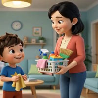 Video AI khởi động Tự nhiên và xã hội 2 Bài 4: Giữ sạch nhà ở