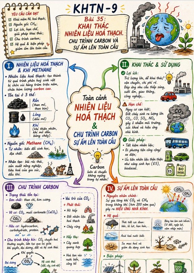 Hình ảnh tóm tắt Hóa học 9 bài 35