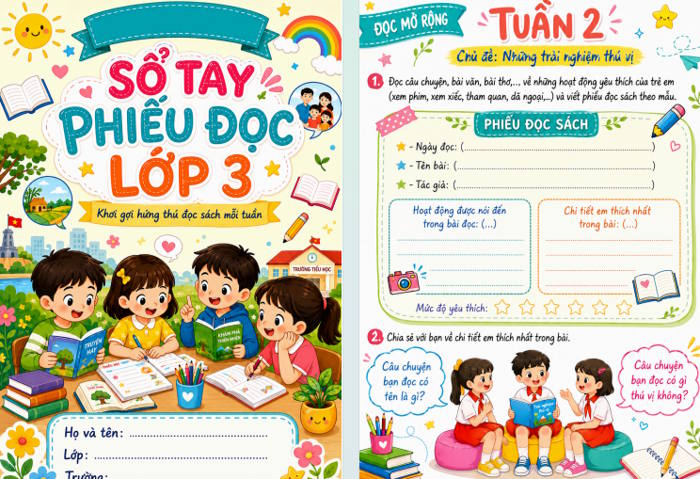 Phiếu Đọc mở rộng Tiếng Việt lớp 3 Kết nối tri thức