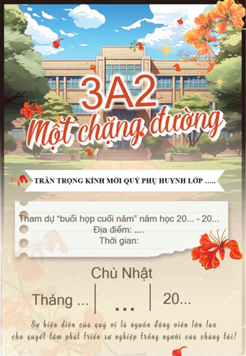 PPT Thư mời họp phụ huynh