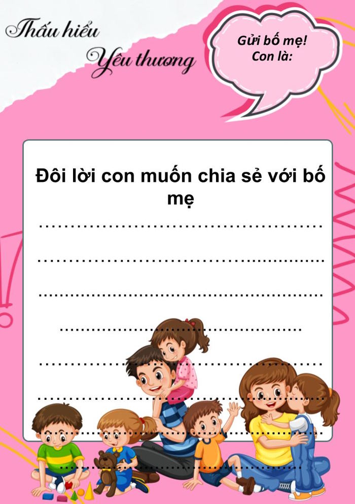 Đôi lời con muốn chia sẻ đến bố mẹ